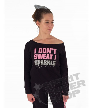 Mikina s velkým výstřihem I Sparkle