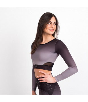 Crop Top Black Ombré