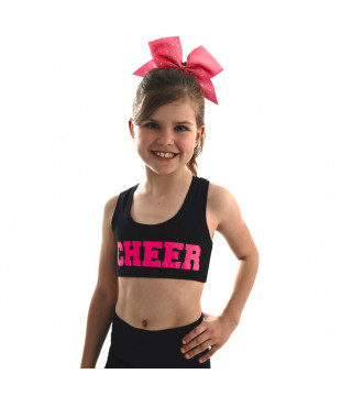 Dětská sportovní podprsenka CHEER černá