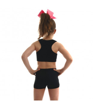 Dětská sportovní podprsenka CHEER černá