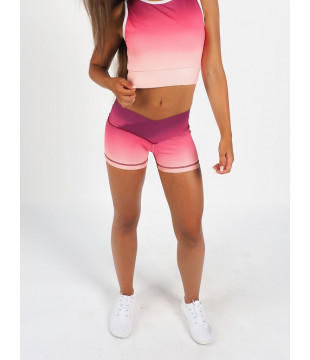 Flex Waist Shorts Berry Flame