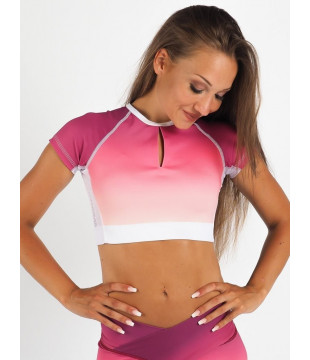 Crop Top Short Berry Flame