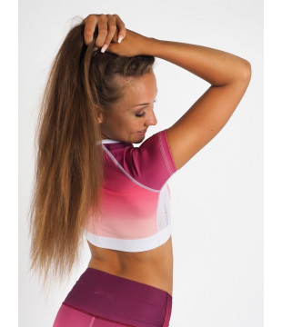 Crop Top Short Berry Flame