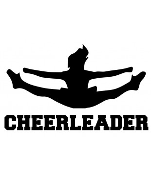 Car/multipurpose sticker - Cheerleader toetouch