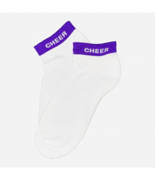 Kotníčkové ponožky s nápisem CHEER