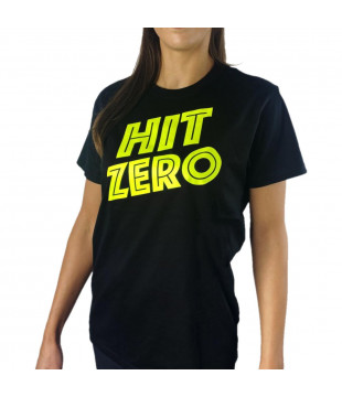 Černé tričko s potiskem HIT ZERO