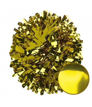 Metalické pompony zlatá - 6"