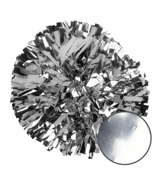 Pompoms Metallic Silver XL