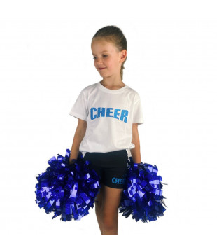 Kids T-shirt with a simple glitter Cheer print