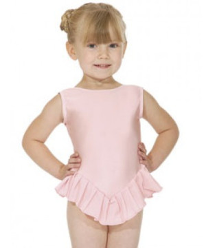 Sleeveless Children's Ballet Leotard with Ruffles