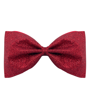 Simple bow-tie glitter cheer bow
