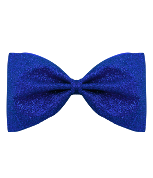 Simple bow-tie glitter cheer bow