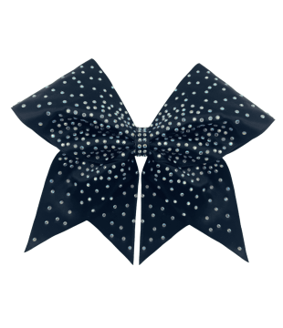 Large cheer bow with rhinestones - ombre effect