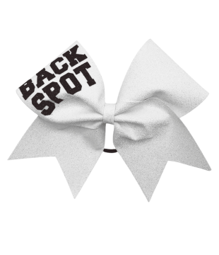 Glitter Cheer Bow BACK SPOT - glitter print