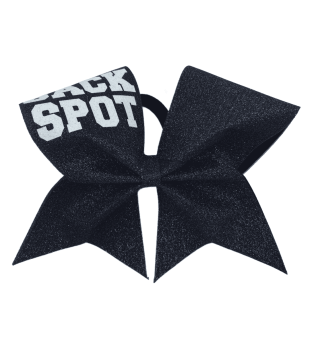 Velká třpytivá mašle BACK SPOT třpytivý potisk
