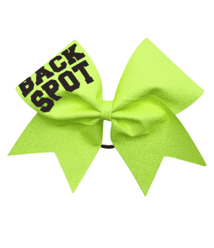 Velká třpytivá mašle BACK SPOT třpytivý potisk