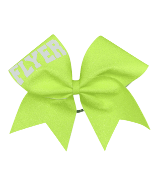 Glitter Cheer Bow FLYER - glitter print