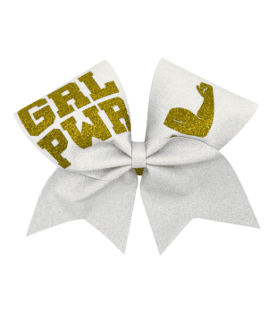 Large Glitter Bow GIRL POWER