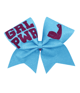 Large Glitter Bow GIRL POWER
