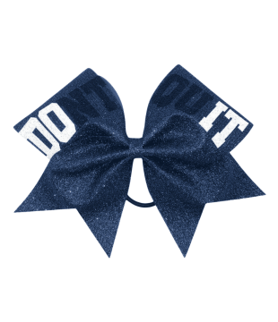 Large Glitter Bow "Don't Quit"