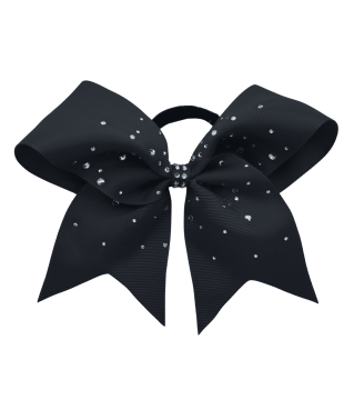 Medium bow with Rhinestones and shiny decor in the middle