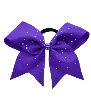 Medium bow with Rhinestones and shiny decor in the middle