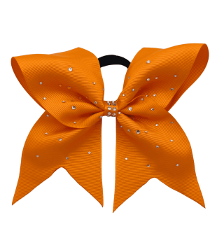 Medium bow with Rhinestones and shiny decor in the middle