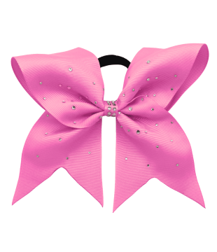 Medium bow with Rhinestones and shiny decor in the middle