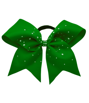 Medium bow with Rhinestones and shiny decor in the middle