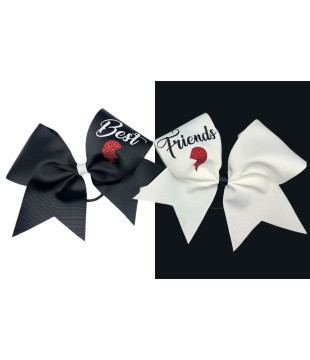 "Best Friends" Pair of Cheer Bows