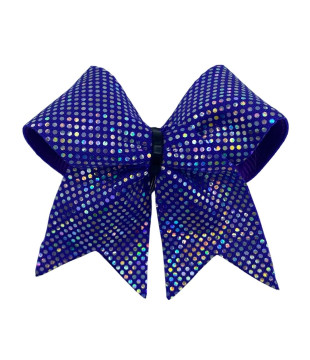 Mini cheer holographic bow - keychain