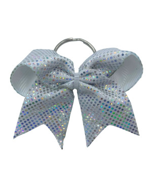 Mini cheer holographic bow - keychain
