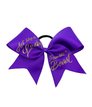 Large bow "Act like a lady - Train like a beast"