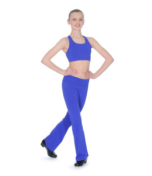 Children’s Microfiber Crop Top – Purple (Last Piece, Size 146–152)