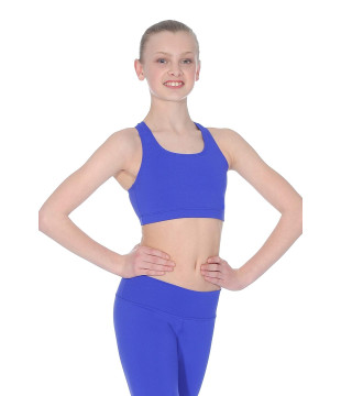 Children’s Microfiber Crop Top – Purple (Last Piece, Size 146–152)