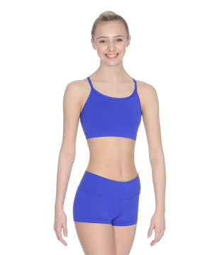 Kids Elastic Microfiber Dance Shorts