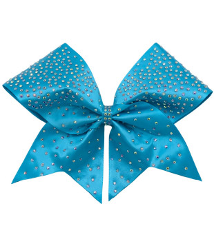 Large cheer bow with rhinestones - ombre effect