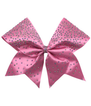 Large cheer bow with rhinestones - ombre effect