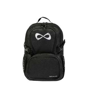 Malý černý třpytivý batoh Nfinity Petite
