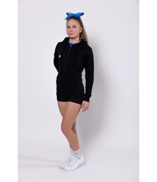 Černá dětská mikina s tečkovaným CHEER