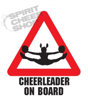 Samolepka nejen na auto "Cheerleader on board" - toetouch