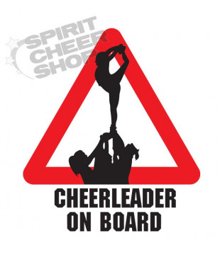 Samolepka nejen na auto "Cheerleader on board" - škorpion